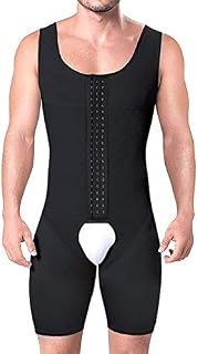 NonEcho Men Shapewear Tummy Control Full Body Shaper Slimming Bodysuit Plus Size