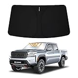 D-Lumina Front Windshield Sun Shade for 2022 2023 2024 2025 Ni-ssan Frontier, Foldable Front Window Sunshade Sun Visor for UV Rays & Sun Heat Protection, Pickup Truck Interior Accessories