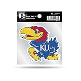 Rico Industries NCAA Kansas Jayhawks 4"x4" Small Style Decal