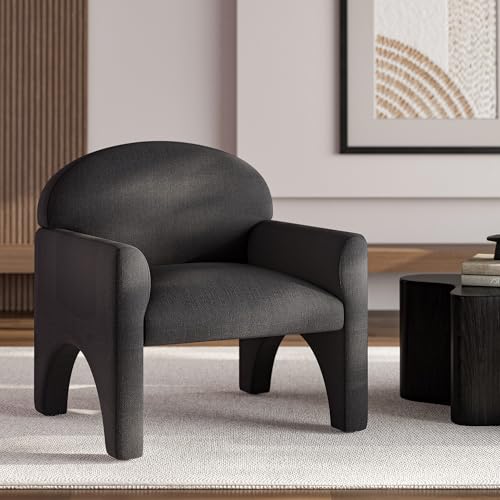 Sillón Diseño Moderno Tapizado Gris miniatura 7