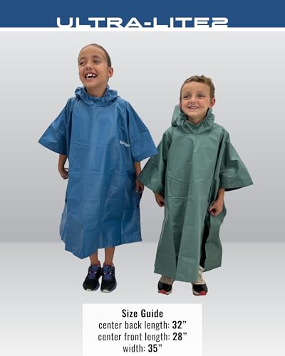 Image of FROGG TOGGS Ultra-lite2 Waterproof, Breathable Rain Poncho, Adult and Youth Sizes
