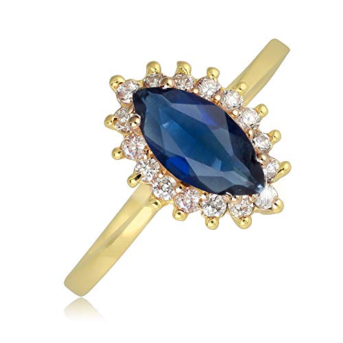 Bague marquise zirconium plaqué or le cadeau idéal pour elle