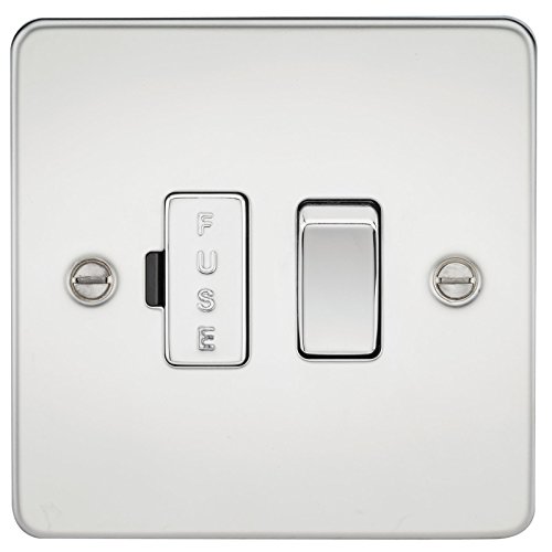 Image of Knightsbridge FP6300PC FPAV6300PC Flat Plate 13A Switched Fused Spur Unit-Polished Chrome