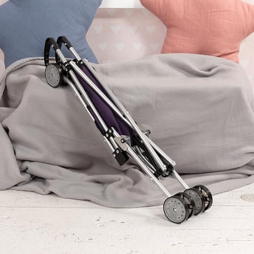 Bayer Design Doll Stroller, Foldable Buggy for 18 inch Dolls, Fairy Purple by Bayer - Image 6