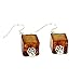 Glass Of Venice Murano Glass Antico Tesoro Cubes Earrings - Silver Topaz