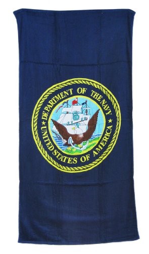 United States Navy Blue Beach Towel 60 x 30 USN