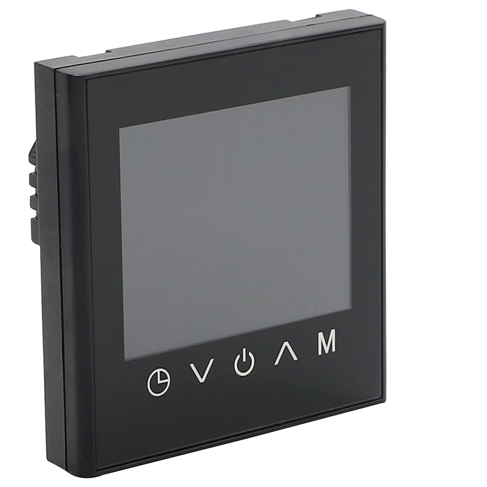 Thermostat WiFi programmable Touch Screen Tuya Smart Régulateur de température pour chaudière électrique/eau/gaz chaudière chaude contrôleur de chauffage au sol (chaudière à gaz noire)