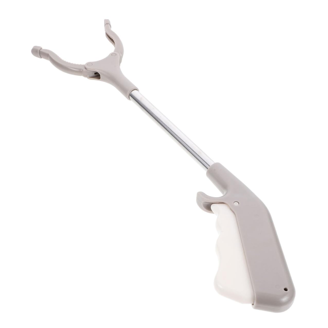 60cm Stainless Steel Trash Picker Grabber Tool with Thickened Plastic Clamp, Outdoor Garbage Clamp for Rubbish Pickup and Waste Collection, Sanitation Cleanup Equipment