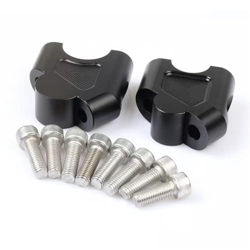 Rehausseur de guidon pour Africa Twin CRF1000L et CRF1100L en aluminium noir