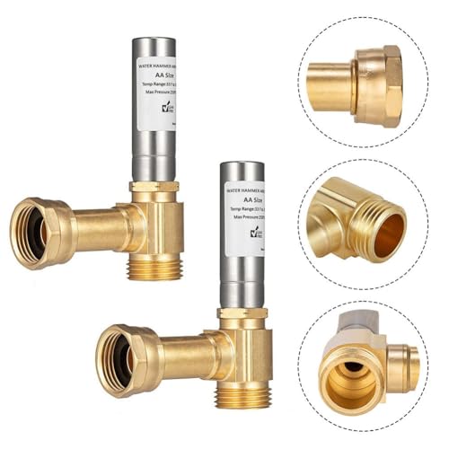 Pararrayos de martillo de agua de latón inoxidable de alta calidad para tuberías de 3/4 5