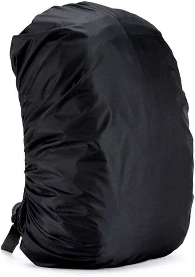 KROYWEN Dust & Rain Cover For Standard Backpack With Pouch, Water Resistance Dustproof Rain Cover Bag Elastic Adjustable For School, College,Office, Trekking Bags (30L-35L,Black) KROYWEN Dust & Rain Cover For Standard Backpack With Pouch, Water Resistance Dustproof Rain Cover Bag Elastic Adjustable For School, College,Office, Trekking Bags (30L-35L,Black)