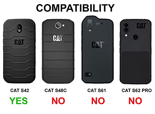 Wireless Protech Case Compatible With Cat S42 And Cat S42 H+ Phones. Flexible Slim Protective Case With Drop Protection For Cat S42 And Cat S42 H+ Phones (Orange) #TOP7