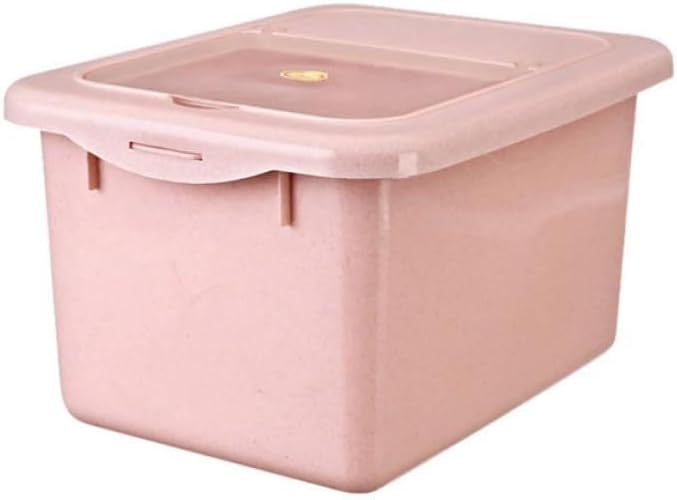 Pink PP Rice Storage Container for Grain and Coffee Bean Kitchen