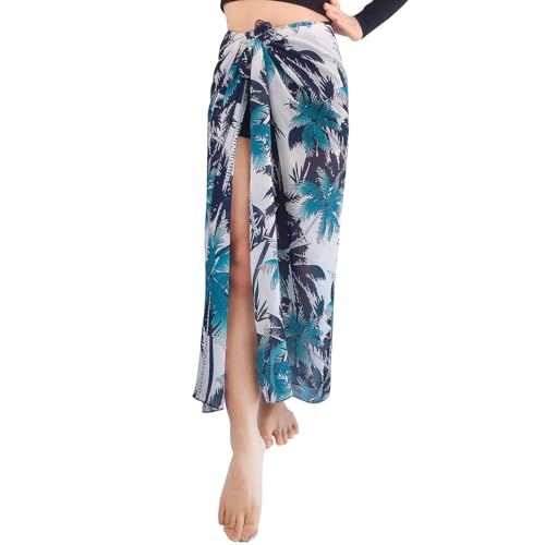 EQLEF Pareos Playa Mujer, Long Beach Wrap Printed Bikini Gasa Wrap Snow Bikini Skirt Travel Swimming Summer Beach Swimming Pool