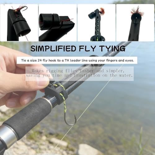 Magnetic Fly Fishing Knot Tool, Fly Threader Tool with Cone Tip for Small Hook Rigging, Quick Knot Tying Tools for Tippet Line, Compact Fly Fishing Accessories for Anglers (1) — view 6