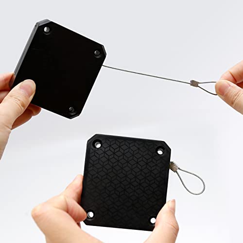 3Pcs Automatic Sensor Door Close Multifunctional Door Closer Self Closing Door With Drawstring Punch-Free, Black #TOP6