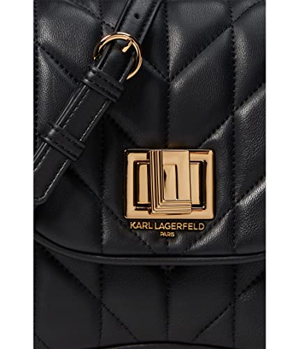 Image of KARL LAGERFELD Paris Women's Handbags Satchel,blk /gold,1SZ