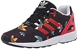 adidas Originals Kids Unisex's ZX Flux Sneaker, core Black/Lush red/FTWR White, 2 M US Big Kid