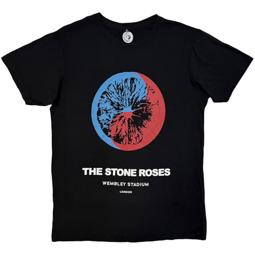 T-shirt The Stone Roses Wembley en coton carbone premium avec finitions vintage.