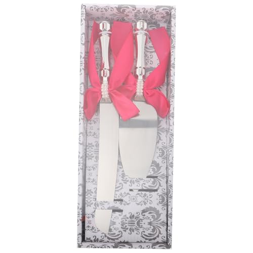 Unomor Piece Cake Knife Spatula Set Stainless Steel for Wedding Pizza and Party Cakes