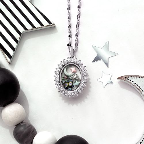 Dia de los Muertos Living Locket Origami Owl, le cadeau collier argenté idéal - 4