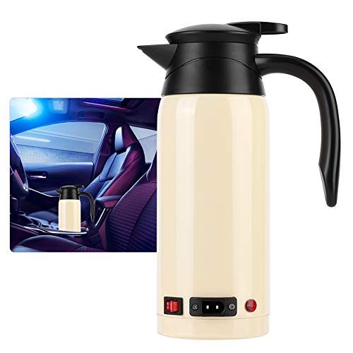 Tetera eléctrica de acero inoxidable para auto 800 ml miniatura 1