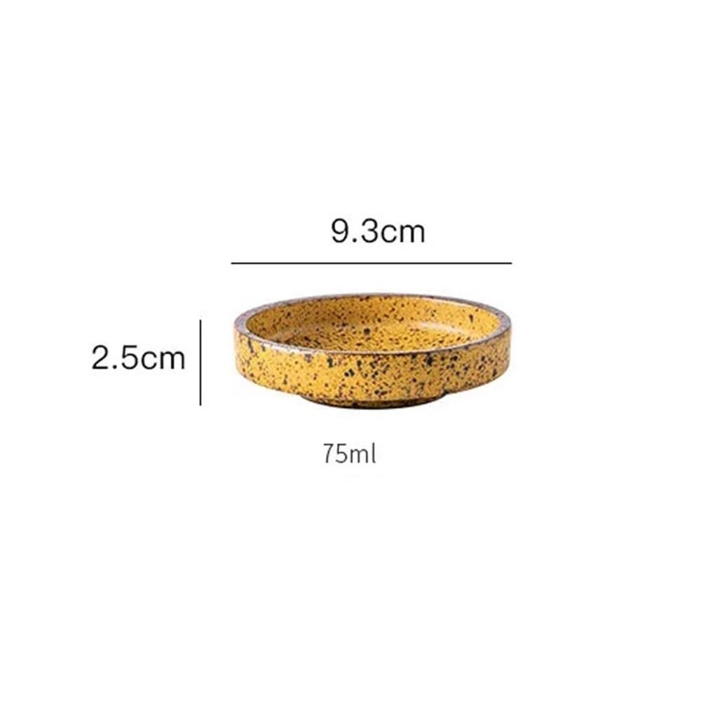 Ceramiczne miseczki na sosy Ceramic Salad Bowls Dipping Plates For Hot Pot Seasoning Multicolor(Beige)