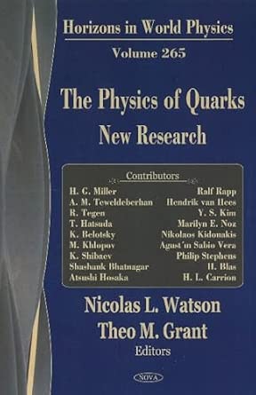 Physics of Quarks: New Research-Wow! eBook