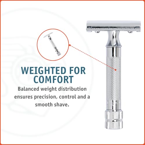 Image of Merkur Mk34c Double Edge Razor with Heavy Duty Short Handle