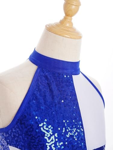Oyolan Enfant Fille Robe Danse Latine Frangée - Tenue Salsa Rumba Cha Cha Tango Pour Spectacle Et Compétition
