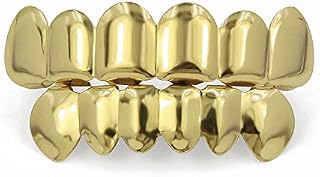 TOPGRILLZ 18K Gold Plated Hip Hop Custom Fit Grill for Your Teeth Grillz