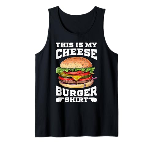 Burger Cheeseburger Hamburg Steak Sandwich Buns Toppings Tank Top
