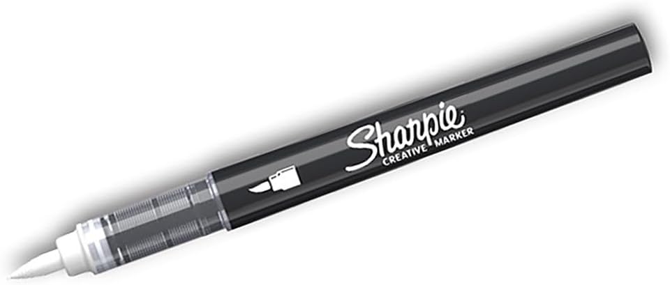 SHARPIE Akrilik markör, Fırça uç, Beyaz