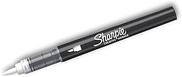 SHARPIE Akrilik markör, Fırça uç, Beyaz
