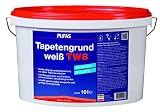 Pufas 12903000 TW8 Tapetengrund Tapetengrundierung, weiß, 10 Liter