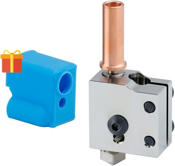 HoCenWay High Temperature Bimetal Copper Titanium Heatbreak Compatible With V6 Hotend Prusa I3 MK3 MK3S Volcano Hot End 3D Printer(Threaded Version - View #3