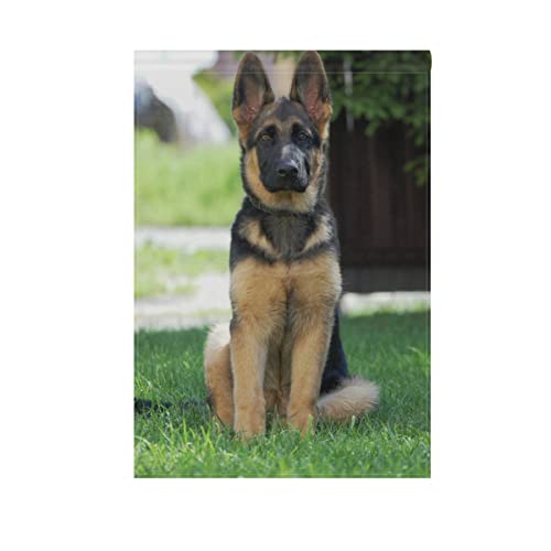 Hokkien German Shepherd Dog Garden Flag Double Sided 12 x 18 Inch, Yard Flags, Decorative Small Garden Flags, Outdoor Lawn and Garden Décor