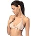 Tripetals Women's Wireless Adjustable Front Closure Unpadded Lace T Back Racerback Bra, Beige, X-Large