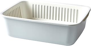 Juego de colador de cocina 2 en 1, escurridor de doble capa, escurridor de verduras, cesta de drenaje de frutas
