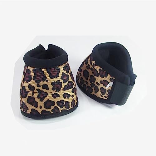 UOSIA Horse Bell Boots No Volta Horse Bell Boots Horseshoe Bainha Double Hook & Loop Feching For Hor