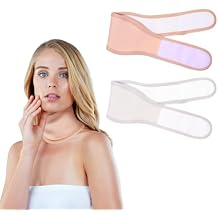 Kifmurase Castor Oil Neck Wrap, 2Pcs Organic Castor Oil Pack Wrap for Thyroid, Reusable Castor Neck Patches with Less Mess and Stress for Anti-Oil Leak Comfort Fit