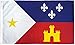 3x5 Acadiana Flag French Louisiana Banner Cajun Pennant Indoor Outdoor New