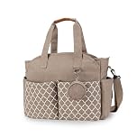 MEYTEILAY Nappy Bag Tote Baby Diaper Changing Bag with Changing Pad and Shoulder Strap Portable Waterproof and Large Capacity for Mom（Khaki）