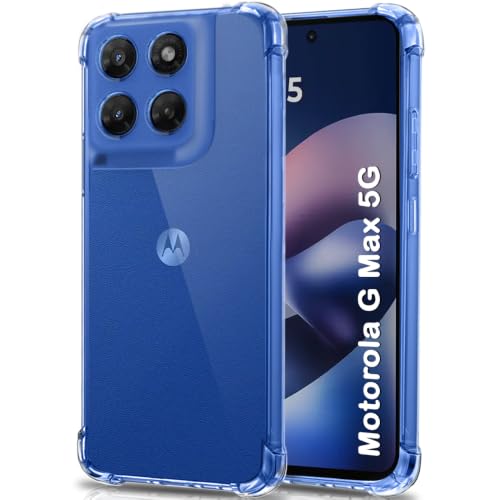 Image of TheGiftKart Transparent Crystal Clear Back Cover Case for Motorola Moto G Max 5G | Shockproof Soft TPU Case | Cushioned Edges for Ultimate Protection Back Cover Case for Moto G Max (TPU, Transparent)
