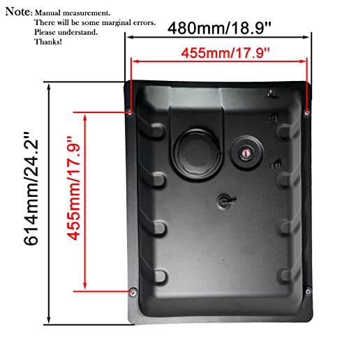 JMCHstore OEM Metal Generator Gas Fuel Tank for Generac GP5500 GP6500 RS5500 RS7000E GP7500E RS8000E XT8000E XT8500EFI, 0H7510A / 0H75100SRV 5500w 6500 6500w 7500 389cc OHV Portable Generator, Black by JMCHstore - Image 7