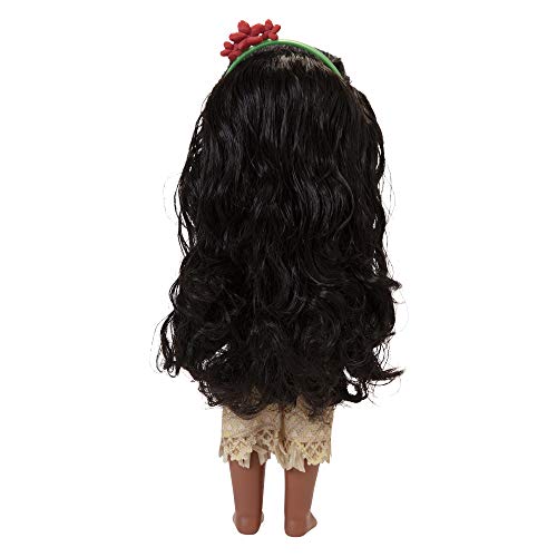 Disney Princesas Amiga Vaiana Grande para Niñas – Muñeca de 38 cm de Altura Que Incluye Vestido, Zapatos y Tiara Extraíbles – Muñeca con Preciosos Detalles para niñas con 3 años +