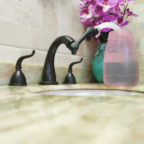 Rolya Universal 1080° Rotating Faucet Extender With Cupc Certification Aerator Swivel Splash Filter Tap Swivel Kitchen Sink Attachment With 2 Water Outlet Modes Matte Black #TOP6