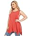 LARACE Women Plus Size Solid Basic Flowy Tank Tops Summer Sleeveless Tunic