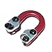 HRCHCG Archery Compound Bow D Loop Aluminum U Ring Buckle D Rope Hunting Shooting Bow and Arrow Accessories D Loop use with Bow Release (Red)