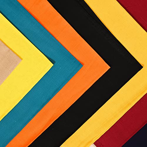 20X20 Multi,Cocktails Napkins, Cloth Napkin,Wedding Napkins, Mitered Corner & Generous Hem, Machine Washable Dinner Napkins, 12 Pack #TOP1